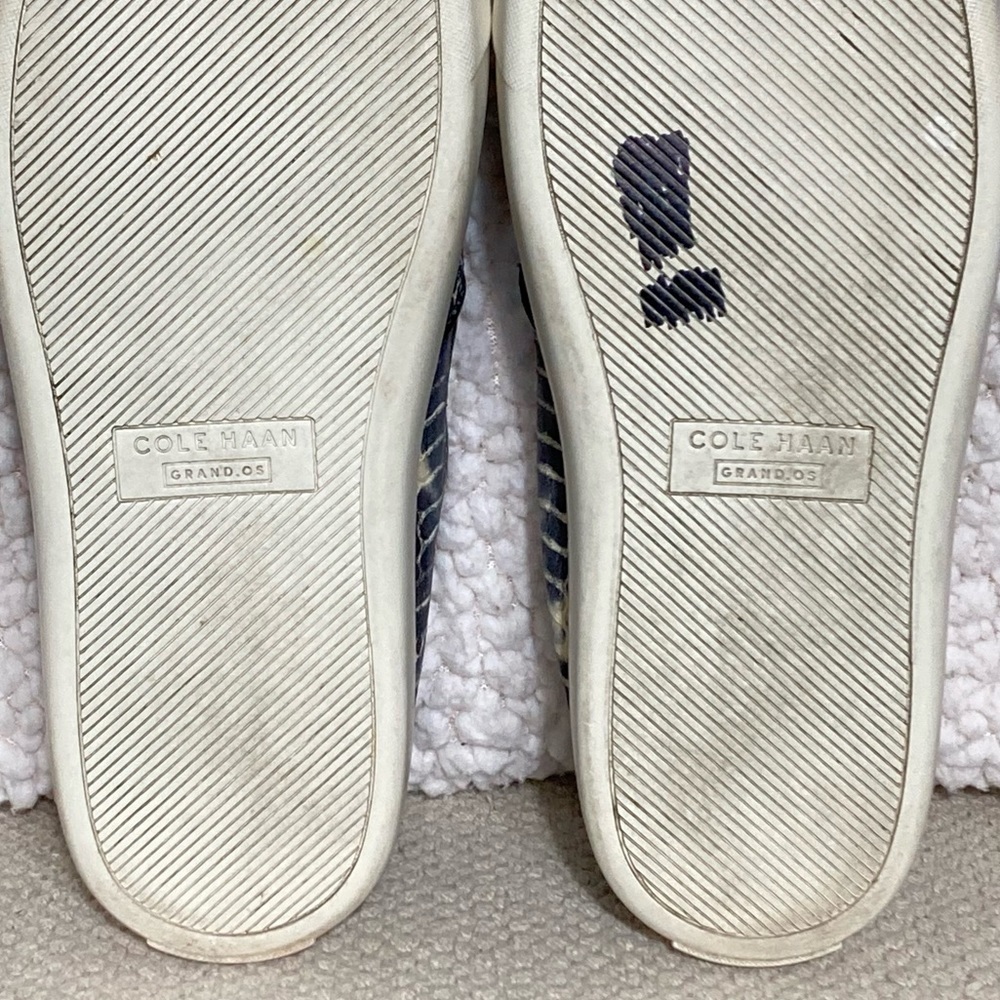Cole Haan Woman's Bowie Snake Print Leather Slip On Casual Sneakers Shoes SZ 6B - Picture 10 of 11